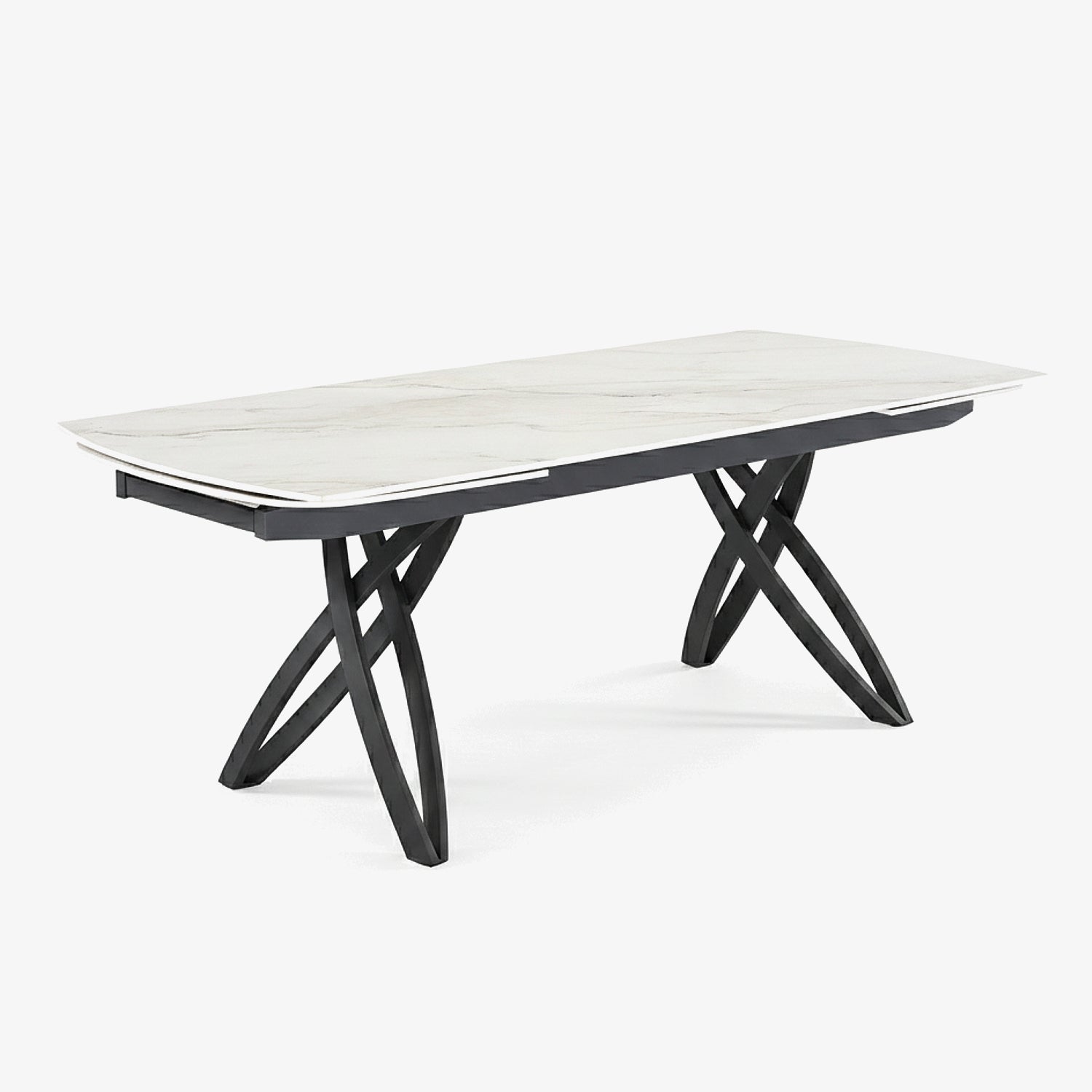 BERGLY | שולחן אוכל מלבני 200/95 ס"מ, נפתח ל-300 ס"מ, עד 14 סועדים