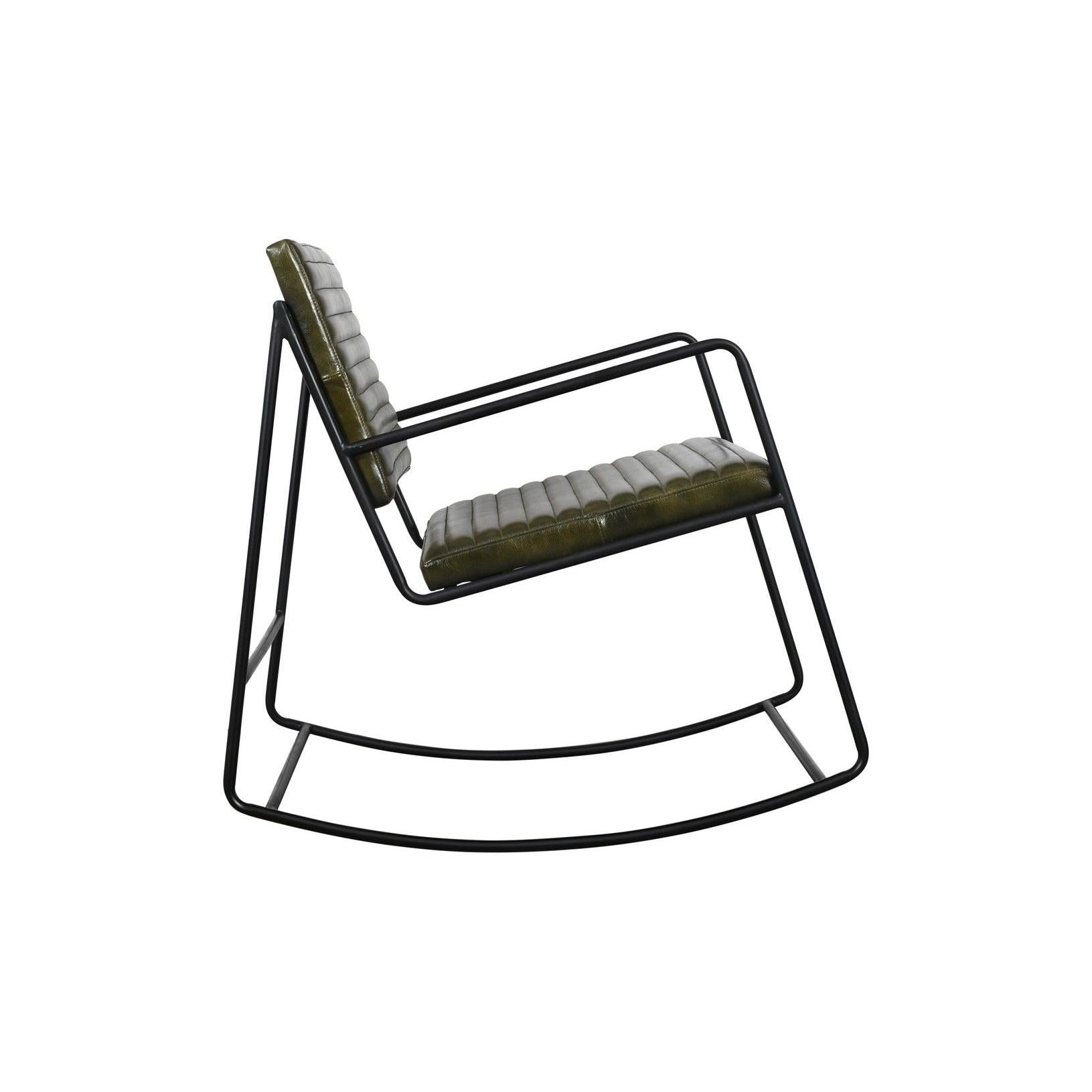 DUSTO | כורסא מתנדנדת מרופדת עור - KUALA