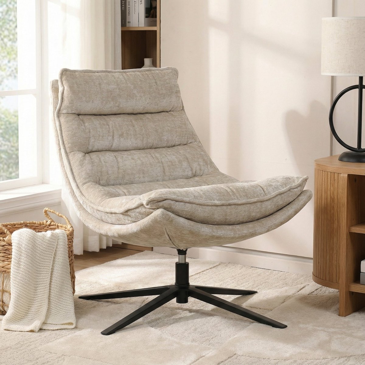 STIGRUD | כורסא מעוצבת מרופדת בבד אריג - KUALA