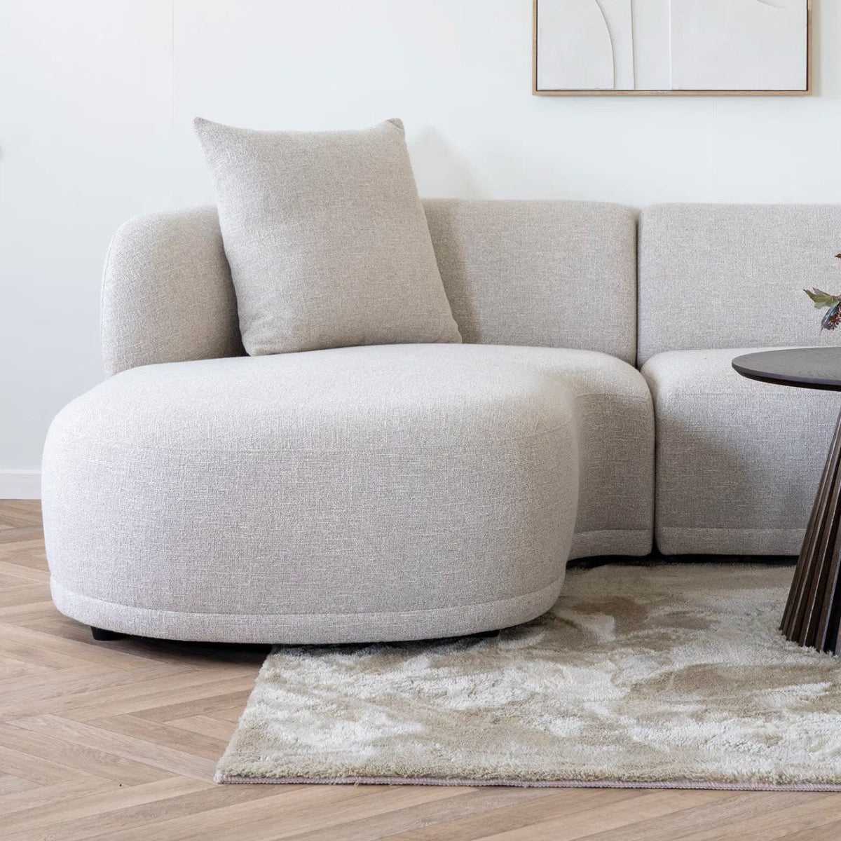 SVALA | ספת שזלונג מרופדת בבד אריג, 294 ס"מ - KUALA