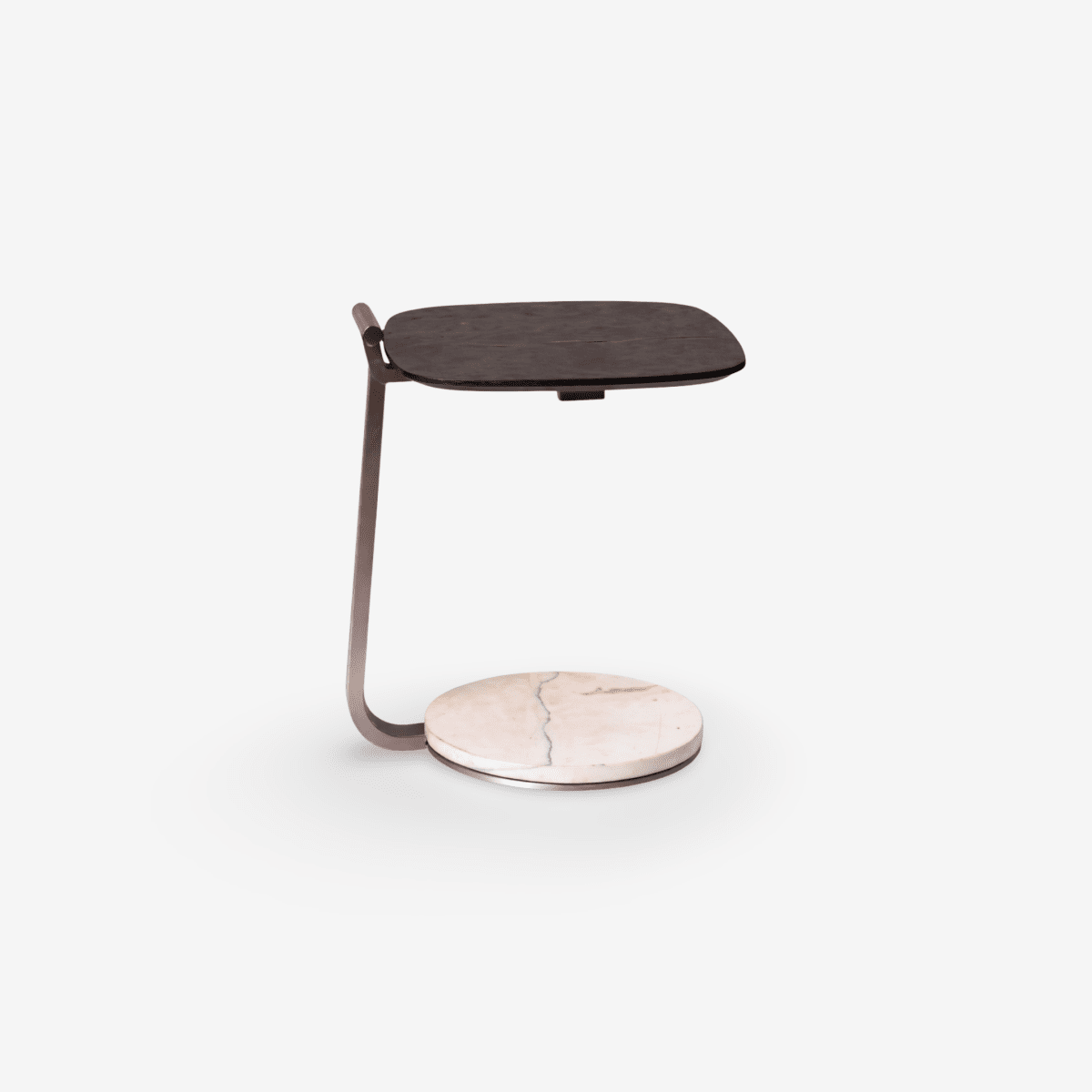 SVALAN | נשכן ריבועי מפורניר, מתכת ודמוי שיש, 45/45 ס"מ - KUALA