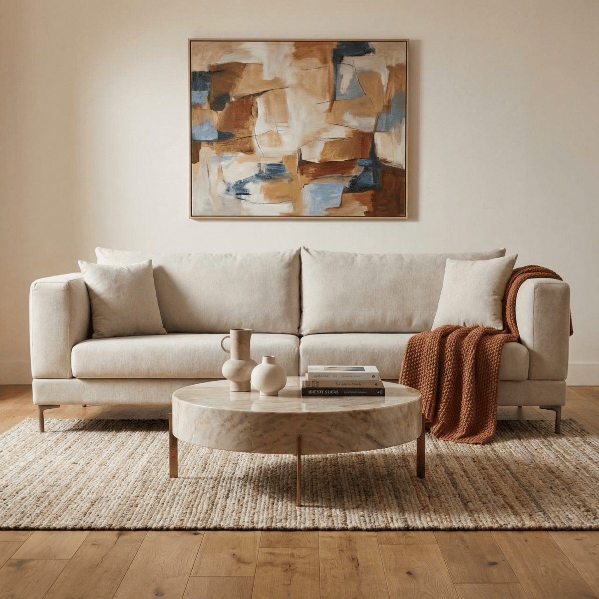 TORDU | ספה דו מושבית מודרנית מרופדת בבד אריג - KUALA