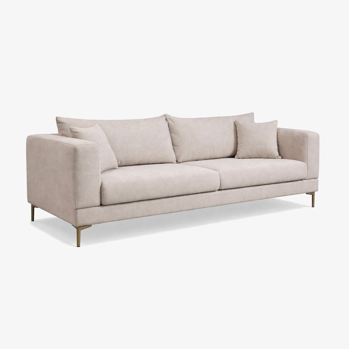 TORDU | ספה דו מושבית מודרנית מרופדת בבד אריג - KUALA