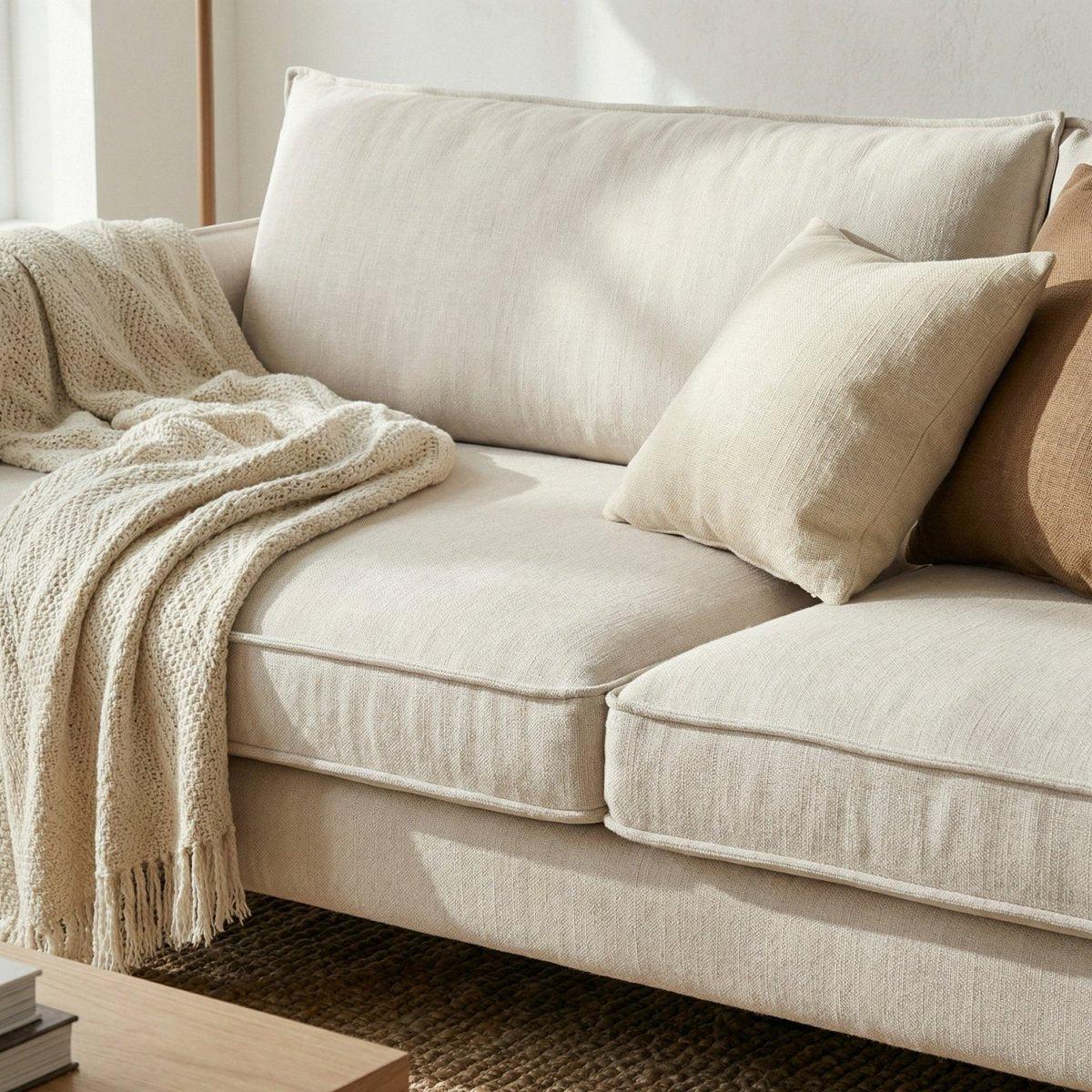 TORGGAR | ספה תלת מושבית מודרנית מרופדת בבד אריג - KUALA