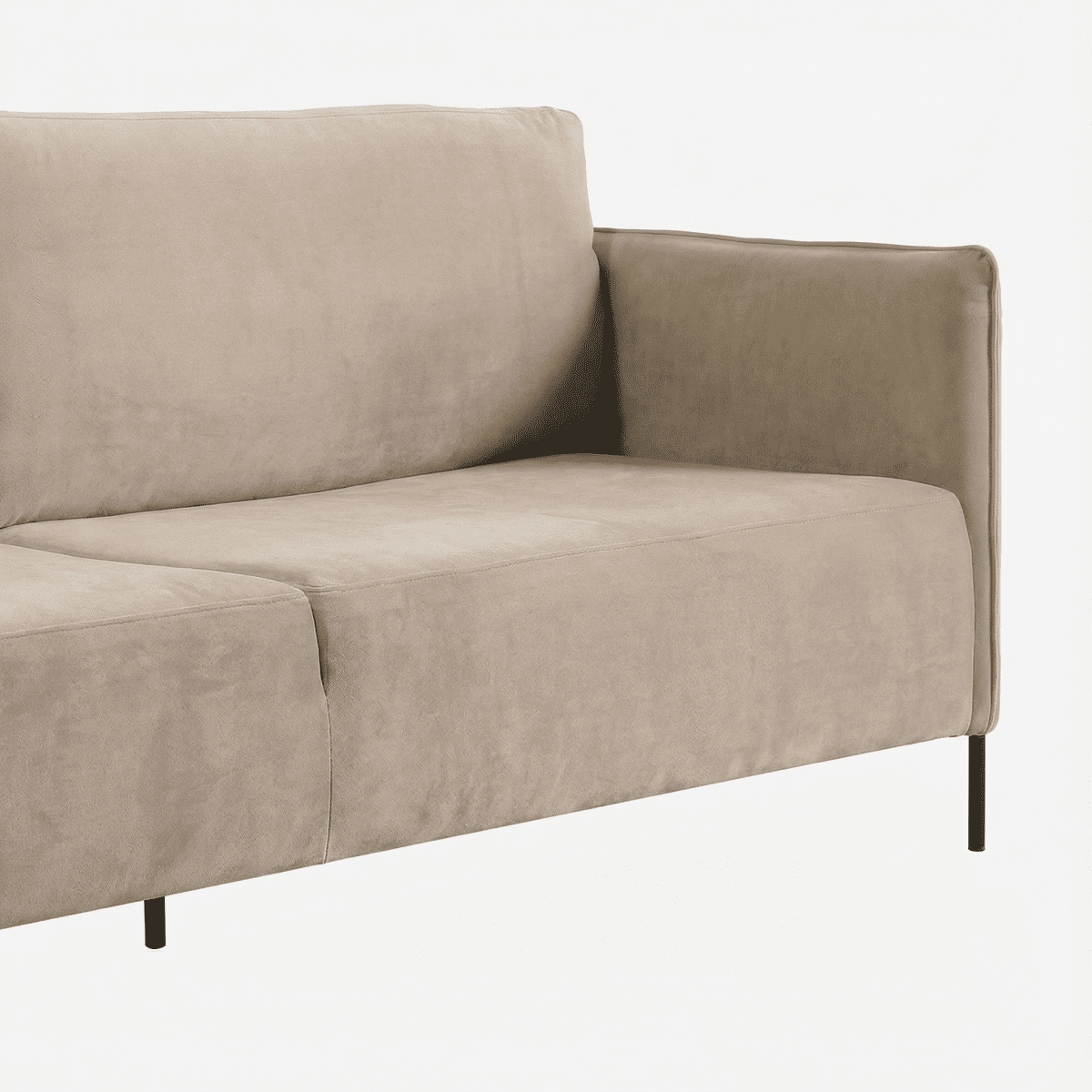 TROGOR | ספה תלת מושבית מודרנית מרופדת בבד אריג - KUALA