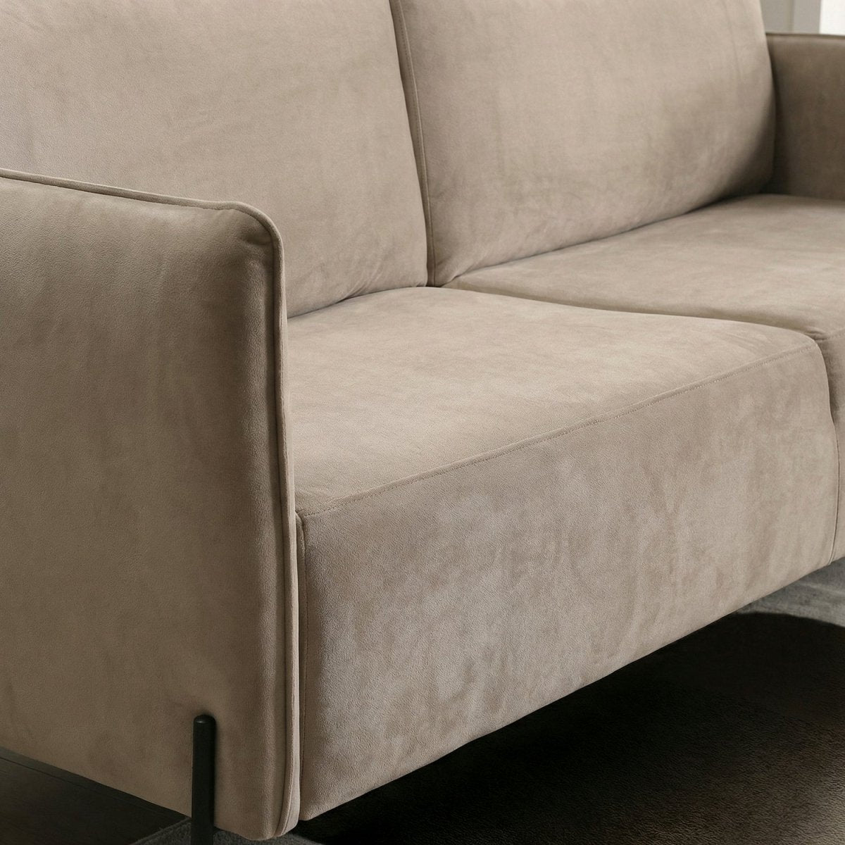 TROGOR | ספה תלת מושבית מודרנית מרופדת בבד אריג - KUALA