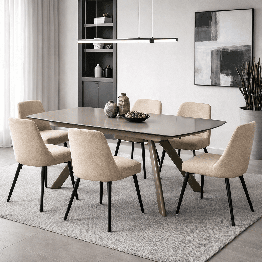 UNNEMA | שולחן אוכל מלבני 160/90 ס"מ, נפתח ל - 240 ס"מ עד 10 סועדים - KUALA