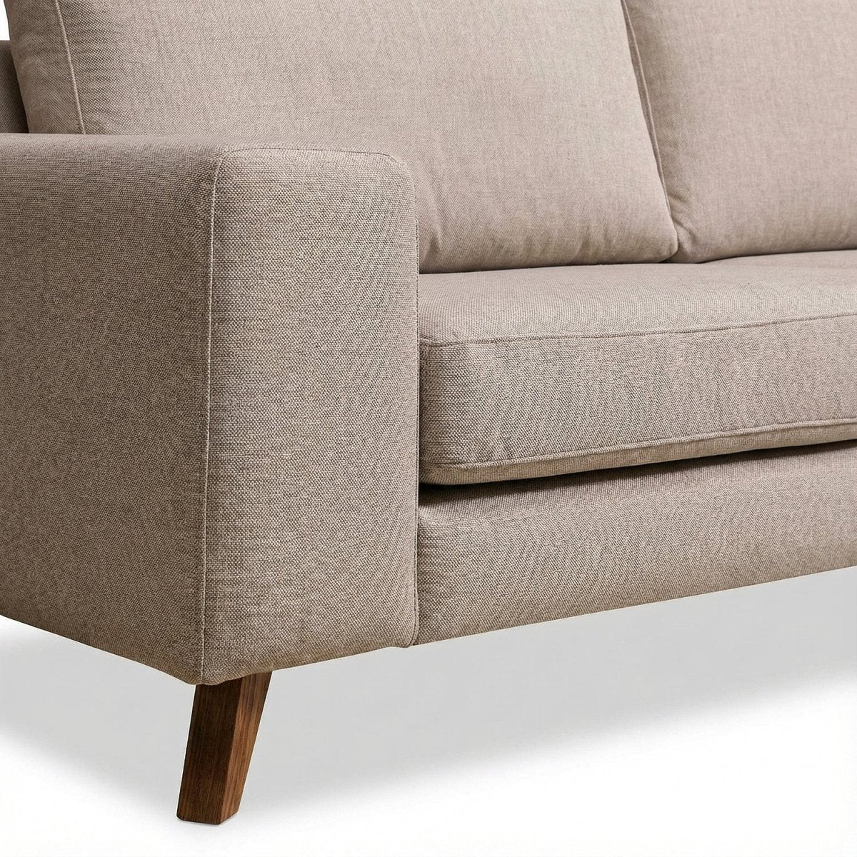 UNNOYA | ספה דו מושבית מודרנית מרופדת בבד אריג - KUALA