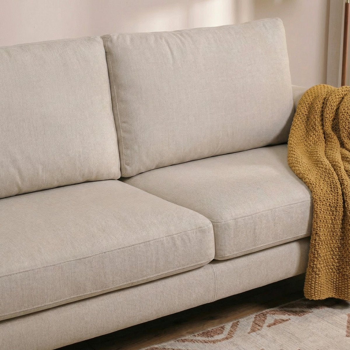 UNNOYA | ספה דו מושבית מודרנית מרופדת בבד אריג - KUALA