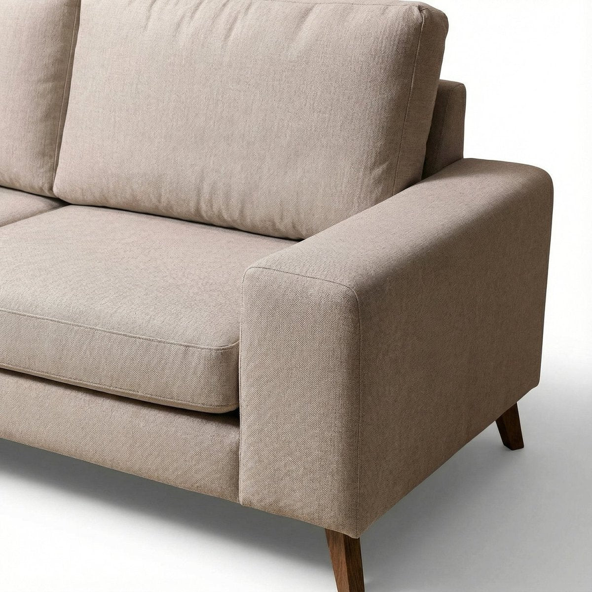 UNNOYA | ספה דו מושבית מודרנית מרופדת בבד אריג - KUALA