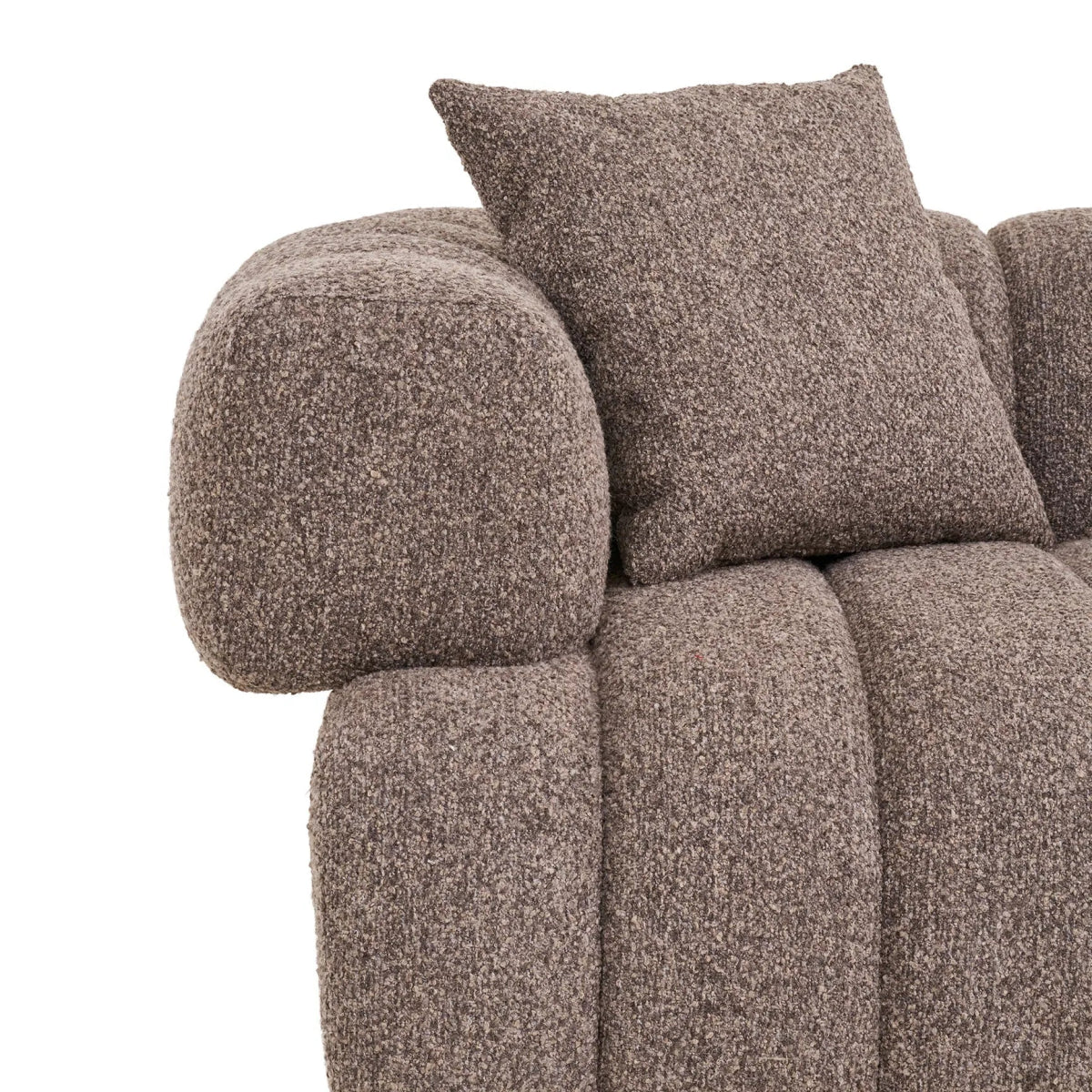 VARU | ספה סקנדינבית מרופדת בבד דמוי צמר, 226 ס"מ - KUALA