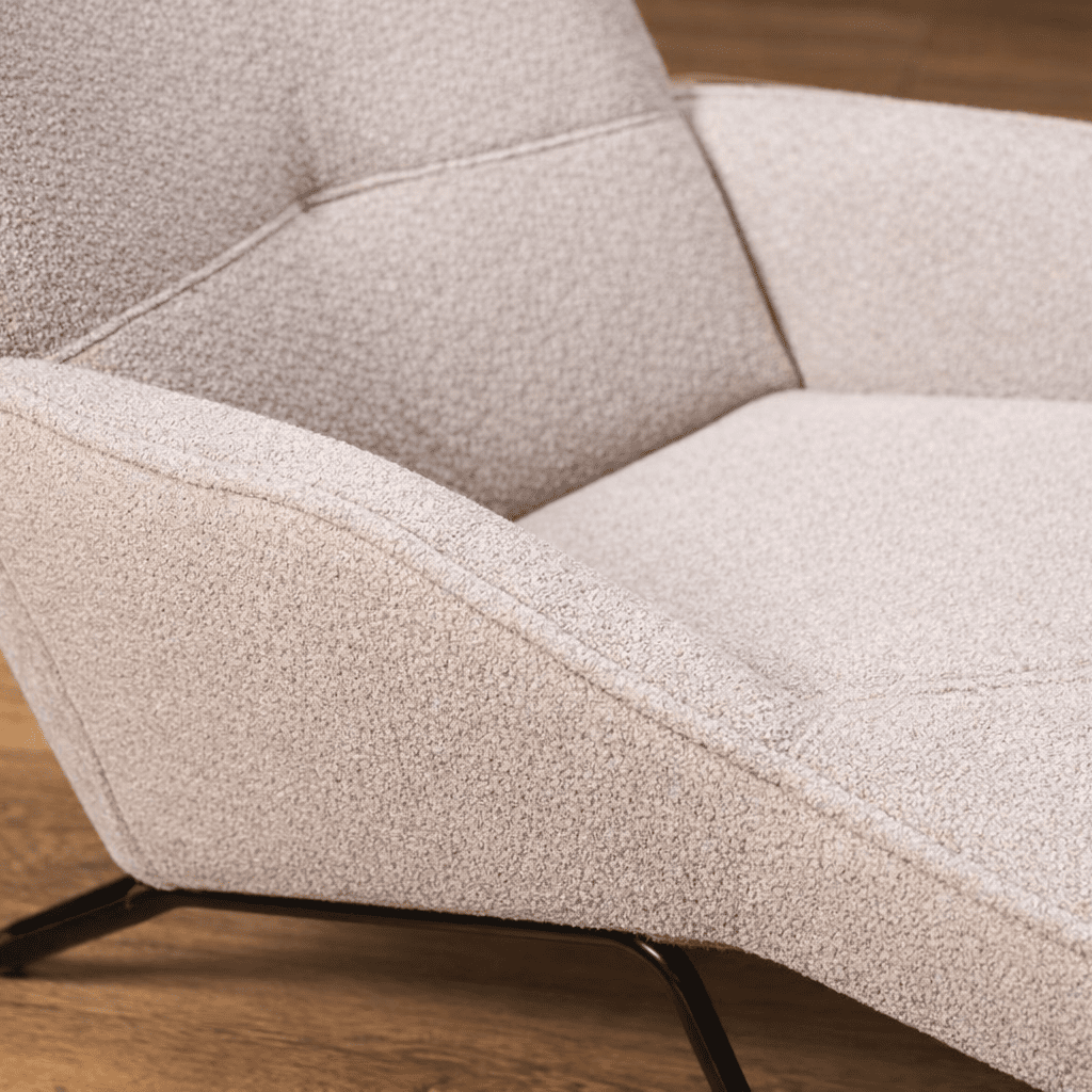 VIGORE | כורסת שזלונג מרופדת בבד אריג - KUALA