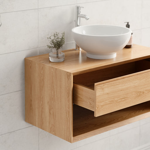 מעבר לעמוד מוצר Cascada | ארון אמבט צף מעוצב בסגנון נורדי מינימליסטי