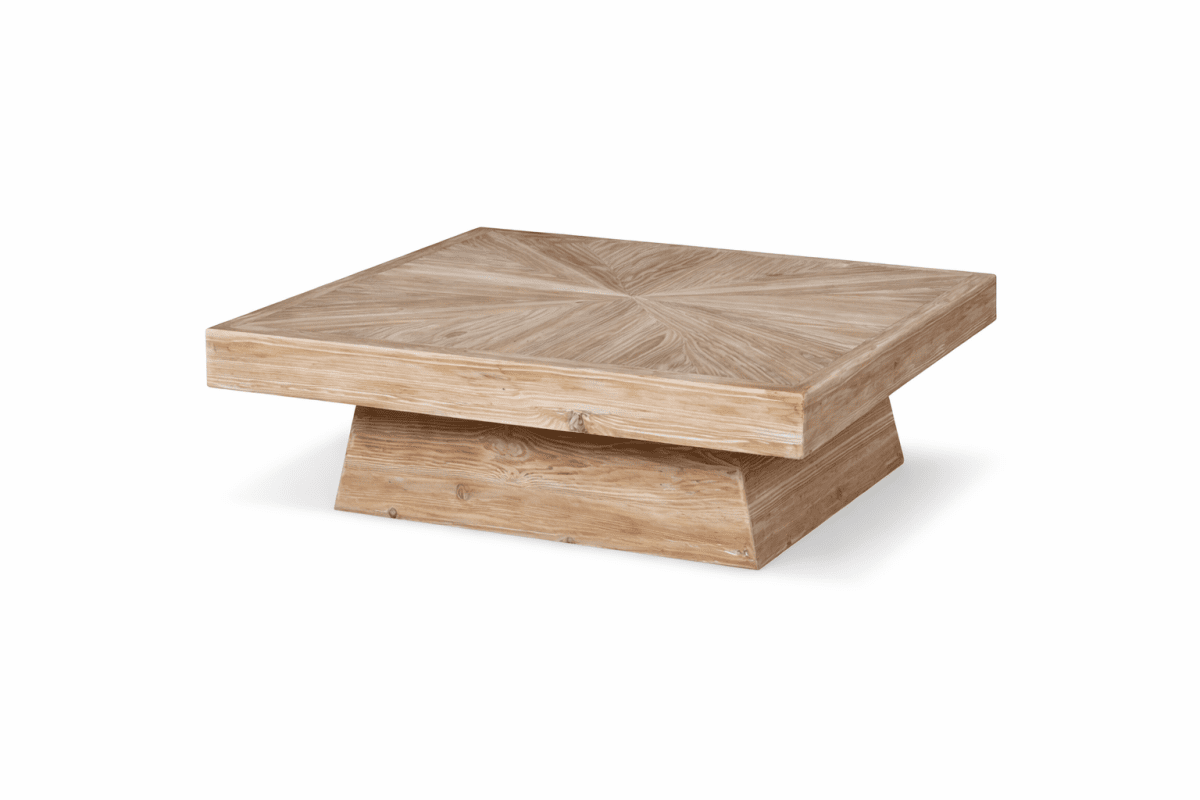 YANGU | שולחן סלון ריבועי מעץ אשוח ממוחזר, 100/100 ס"מ - KUALA