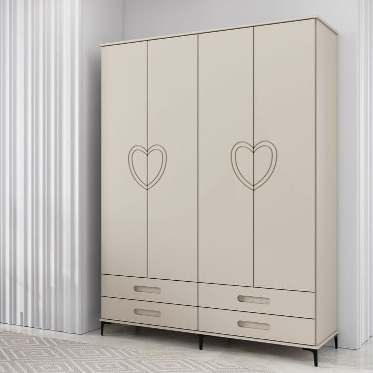 YNGVAR | ארון דלתות פתיחה עשוי עץ תעשייתי בחיפוי מלמין - KUALA