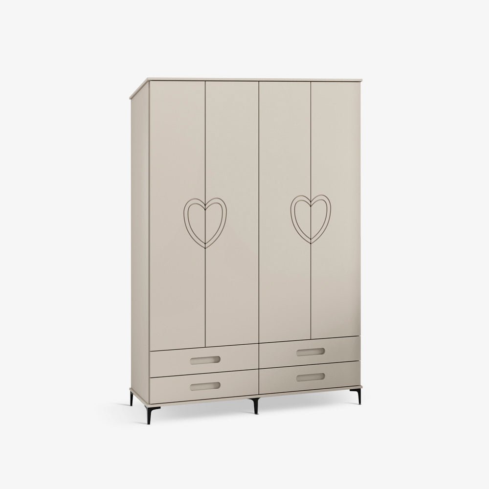 YNGVAR | ארון דלתות פתיחה עשוי עץ תעשייתי בחיפוי מלמין - KUALA