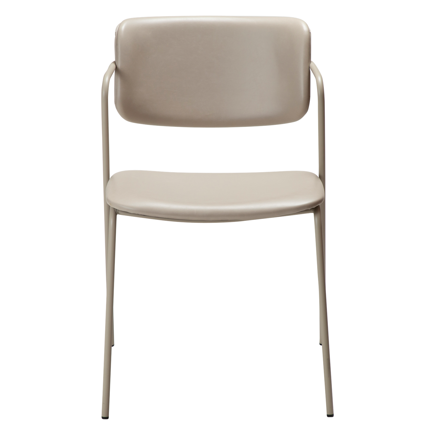 RIMO | כיסא מרופד בבד דמוי עור בשילוב מתכת