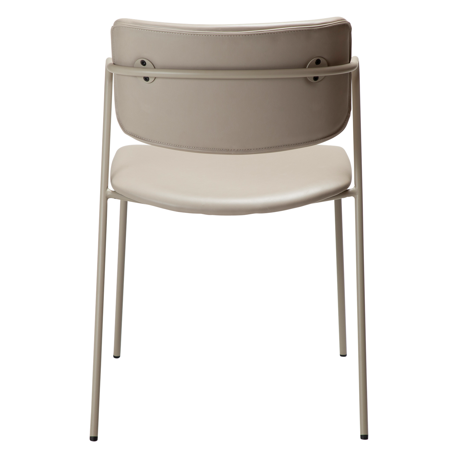 RIMO | כיסא מרופד בבד דמוי עור בשילוב מתכת