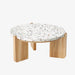 תמונה מזווית מספר 3 של המוצר REMY | שולחן סלון עגול בשילוב אבן טרצו