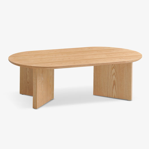 מעבר לעמוד מוצר Ambre | שולחן סלון מעץ אלון אובלי עם רגליים מעוצבות