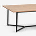 תמונה מזווית מספר 4 של המוצר KARI | שולחן סלון מעץ אלון בשילוב ברזל שחור
