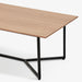 תמונה מזווית מספר 7 של המוצר KARI | שולחן סלון מעץ אלון בשילוב ברזל שחור