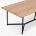 תמונה מזווית מספר 6 של המוצר KARI | שולחן סלון מעץ אלון בשילוב ברזל שחור