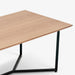 תמונה מזווית מספר 3 של המוצר KARI | שולחן סלון מעץ אלון בשילוב ברזל שחור