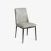 תמונה מזווית מספר 1 של המוצר GENEVIEVE | כיסא מרפד בבד דמוי עור בגוון אפור בהיר