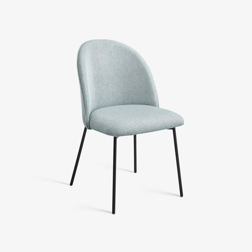 מעבר לעמוד מוצר BERNADETTE | כיסא מעוצב ומרופד בבד אריג בגוון אפור-תכלכל