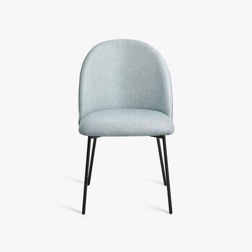מעבר לעמוד מוצר BERNADETTE | כיסא מעוצב ומרופד בבד אריג בגוון אפור-תכלכל