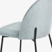 תמונה מזווית מספר 6 של המוצר Bernadette | כיסא מעוצב ומרופד בבד אריג בגוון אפור-תכלכל