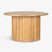 תמונה מזווית מספר 3 של המוצר LEXYMER | שולחן סלון סקנדינבי עגול מעץ בגוון טבעי