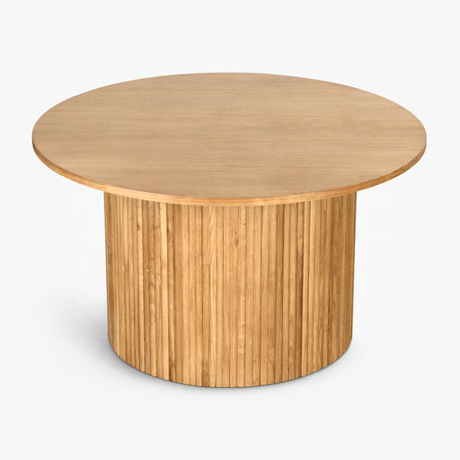 מעבר לעמוד מוצר LEXYMER | שולחן סלון סקנדינבי עגול מעץ בגוון טבעי