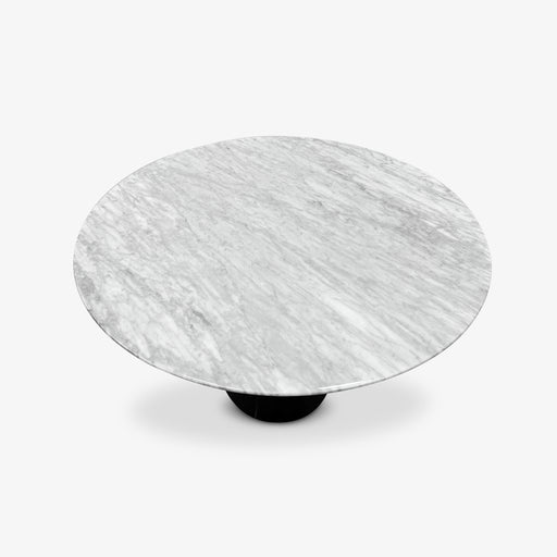 מעבר לעמוד מוצר Asnessio | שולחן אוכל עגול, קוטר 120 ס"מ עם פלטת אבן שיש מקורית