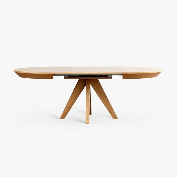 ROLLO | שולחן אוכל עגול נפתח עשוי עץ