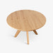תמונה מזווית מספר 2 של המוצר ROLLO | שולחן אוכל עגול נפתח עשוי עץ