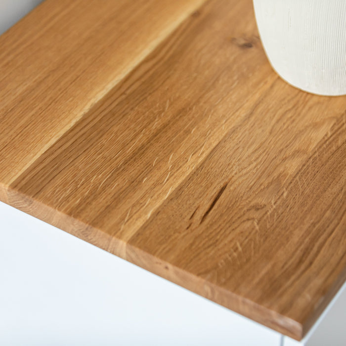 LAMER SIDEBOARD | מזנון עץ לסלון בשילוב עץ אלון בגוון טבעי