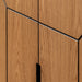 תמונה מזווית מספר 5 של המוצר HOLDEM |  קומודה מיוחדת בשילוב גוון שחור ועץ ברוחב 120 ס"מ