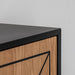 תמונה מזווית מספר 3 של המוצר HOLDEM |  קומודה מיוחדת בשילוב גוון שחור ועץ ברוחב 120 ס"מ