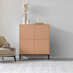 JOKOR | קומודה עם 4 דלתות ורגלי ברזל מושחרות - KUALA