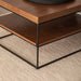 תמונה מזווית מספר 5 של המוצר COCOA | שולחן עץ בשילוב ברזל לסלון