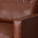 תמונה מזווית מספר 4 של המוצר SHEERAN | ספה תלת-מושבית רכה מרופדת בבד דמוי-עור