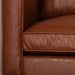 תמונה מזווית מספר 5 של המוצר SHEERAN | ספה תלת-מושבית בריפוד עור סינטטי, בגוון טבק