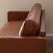 תמונה מזווית מספר 6 של המוצר SHEERAN | ספה תלת-מושבית בריפוד עור סינטטי, בגוון טבק