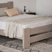 תמונה מזווית מספר 3 של המוצר ASPEN | מיטה זוגית מעץ מלא בגוון אפור