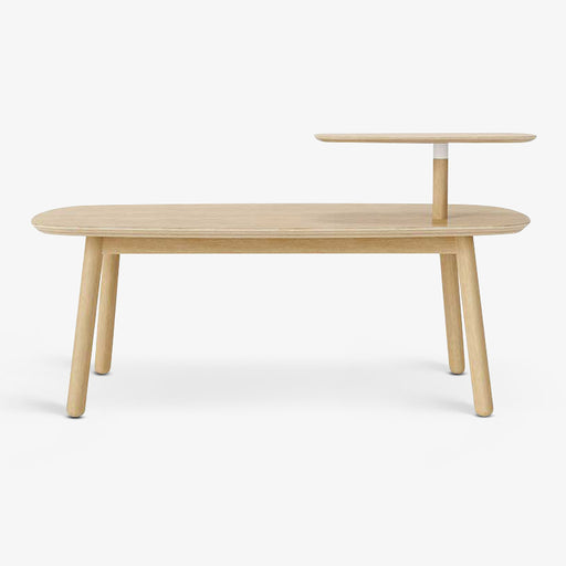 מעבר לעמוד מוצר Swivo | שולחן סלון בגוון טבעי עם מדף