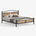 תמונה מזווית מספר 1 של המוצר WINDSOR | מיטה זוגית מברזל בשילוב עץ