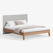 תמונה מזווית מספר 1 של המוצר UMMA | מיטה אקלקטית עם מסגרת עץ אלון מלא