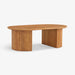 תמונה מזווית מספר 3 של המוצר Aadi | שולחן סלון סקנדינבי אובלי מעץ בגוון טבעי